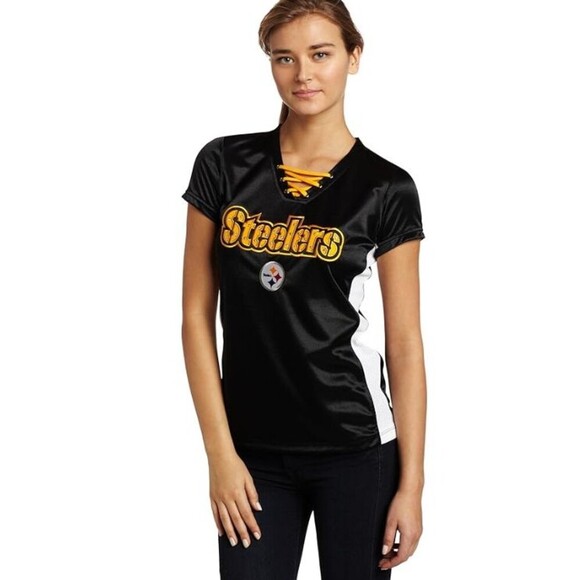 NFL Women's Pittsburgh Steelers Draft Me IV Short Sleeve Jersey NEW Small - Picture 1 of 8
